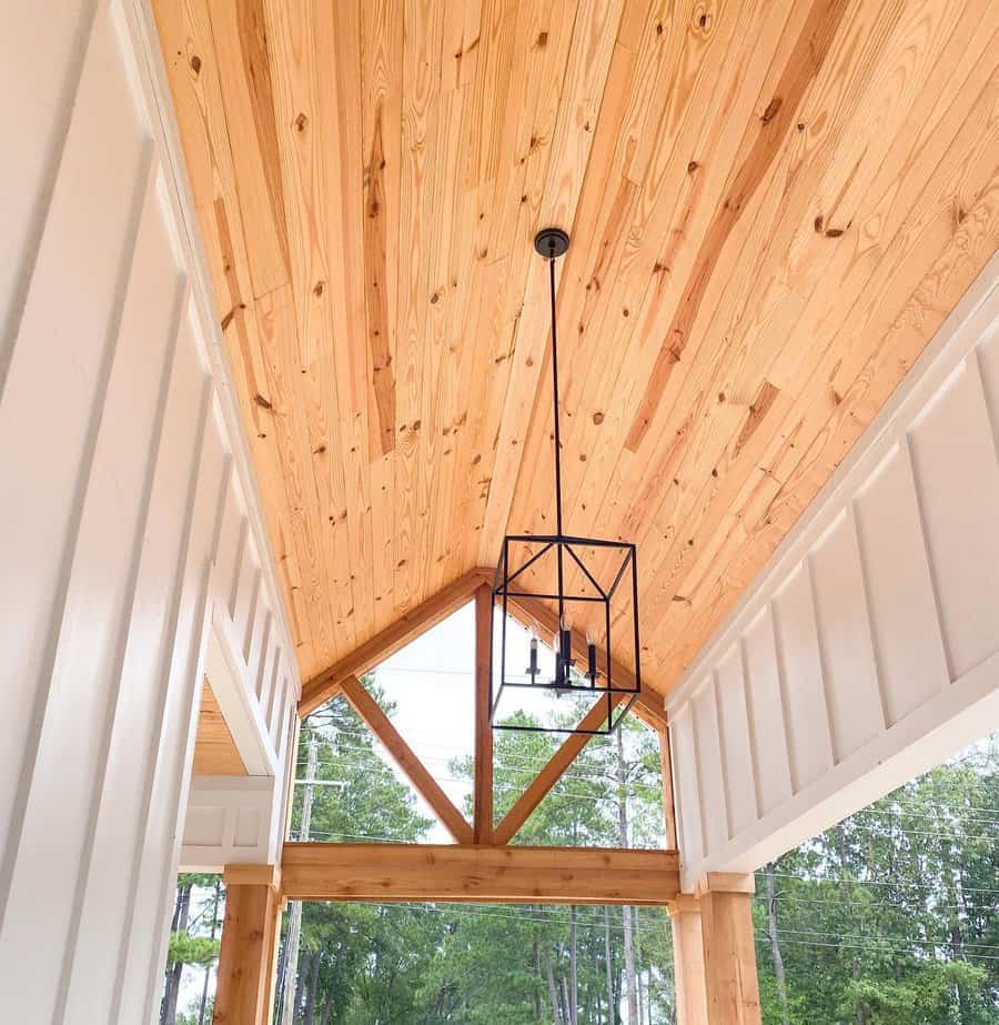 Wood Porch Ceiling Ideas Thejoyfilledfarmhouse