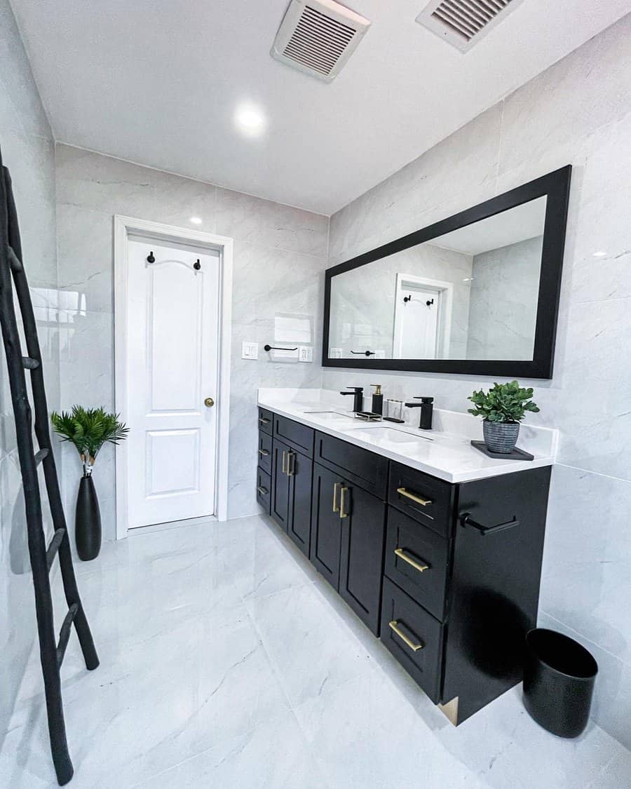 Contemporary Black And White Bathroom Ideas Roohts