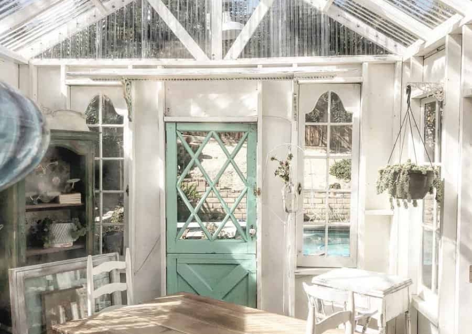 Cottage Style Greenhouse Ideas Beyond The Blue Front Door