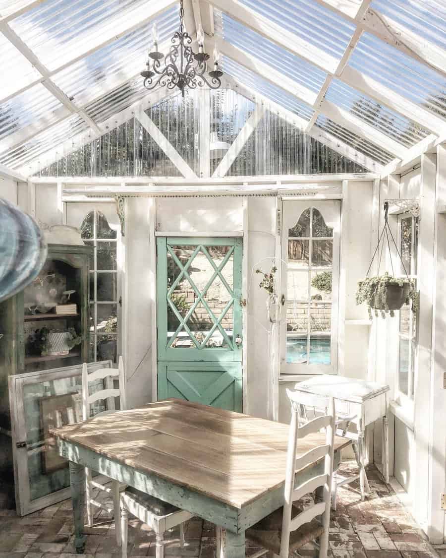 Cottage Style Greenhouse Ideas Beyond The Blue Front Door