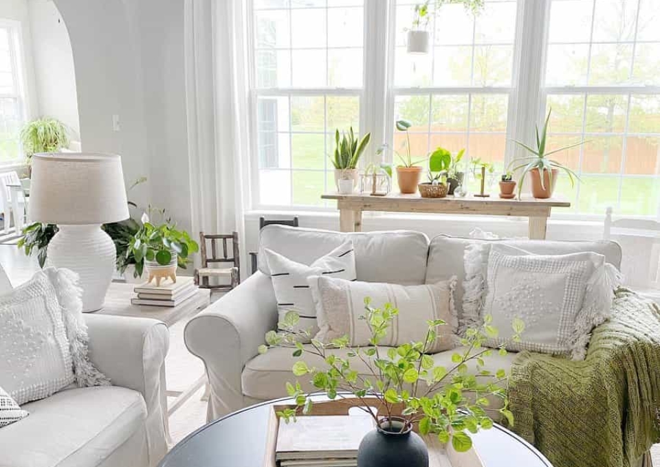 Country White Living Room Ideas Georgiasattic