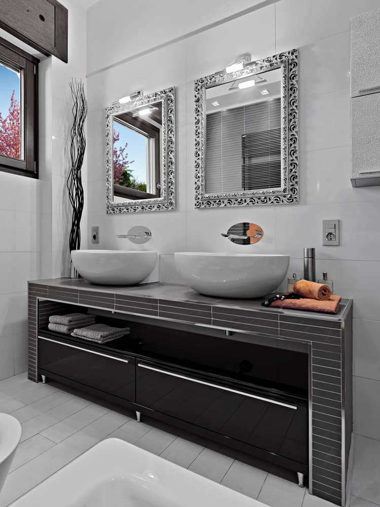 Decor Black And White Bathroom Ideas