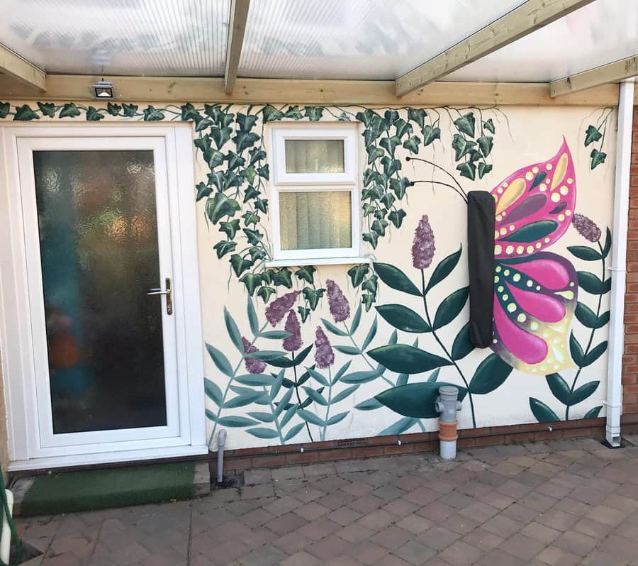 Garden Wall Mural Ideas Chloedymonddesign