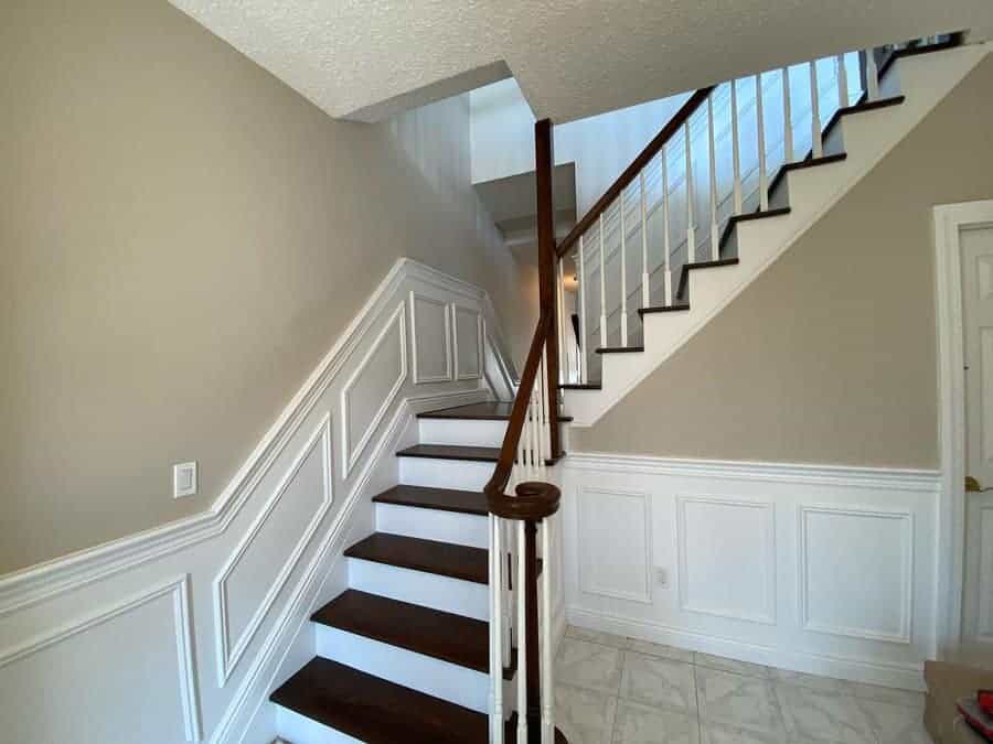 Painted Basement Stair Ideas Moscatohomeimprovements