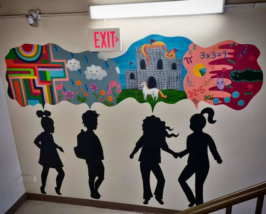 School Wall Mural Ideas Katrinfaceart