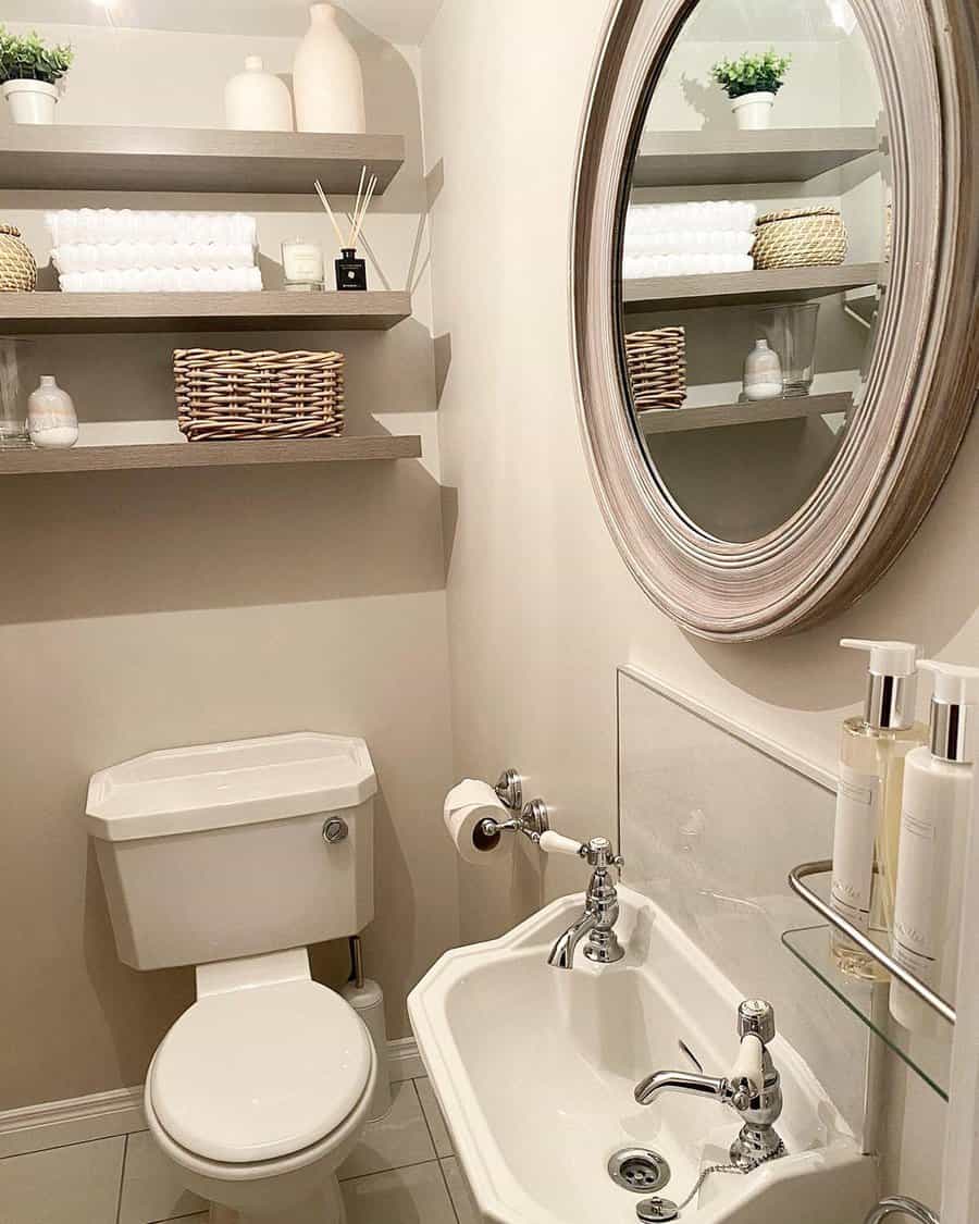 Shelves Small Bathroom Ideas On A Budget Whereihomeandroam