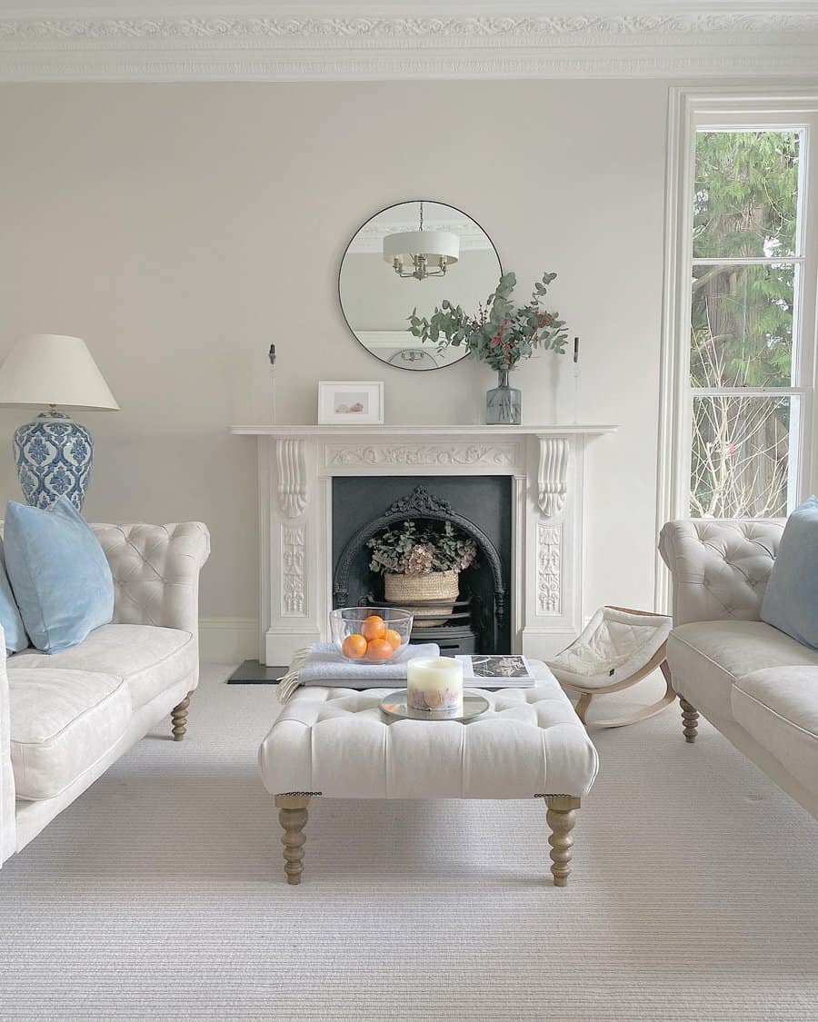 Traditional White Living Room Ideas A Devon Home