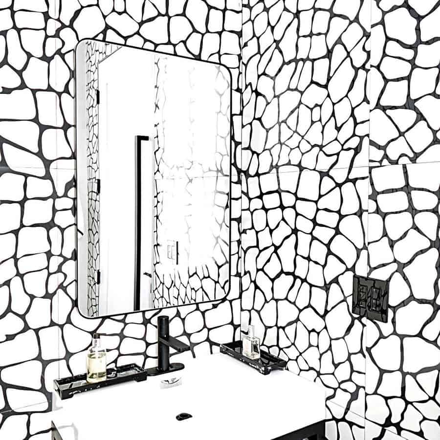 Wall Black And White Bathroom Ideas Dermduo