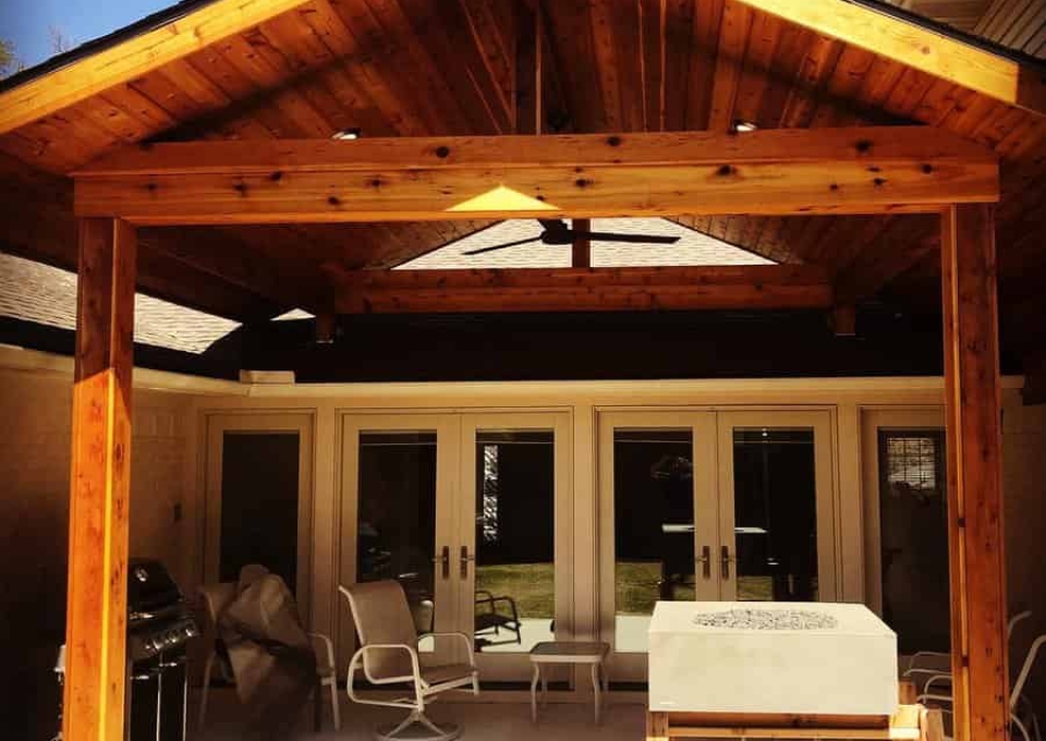 Wood Panel Patio Roof Ideas Creativeconstructionremodeling
