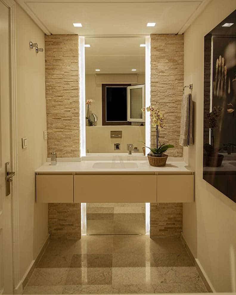 Brick Or Stone Bathroom Wall Ideas Dcprojects