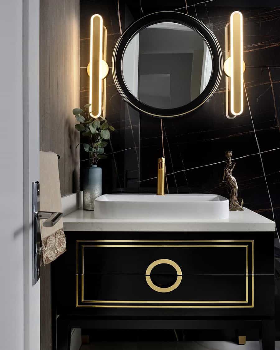 Dark Powder Room Ideas Arnalphotography