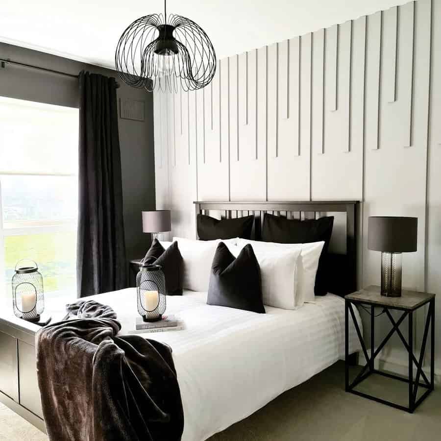 Industrial Black And White Bedroom Ideas Hartgrovehome
