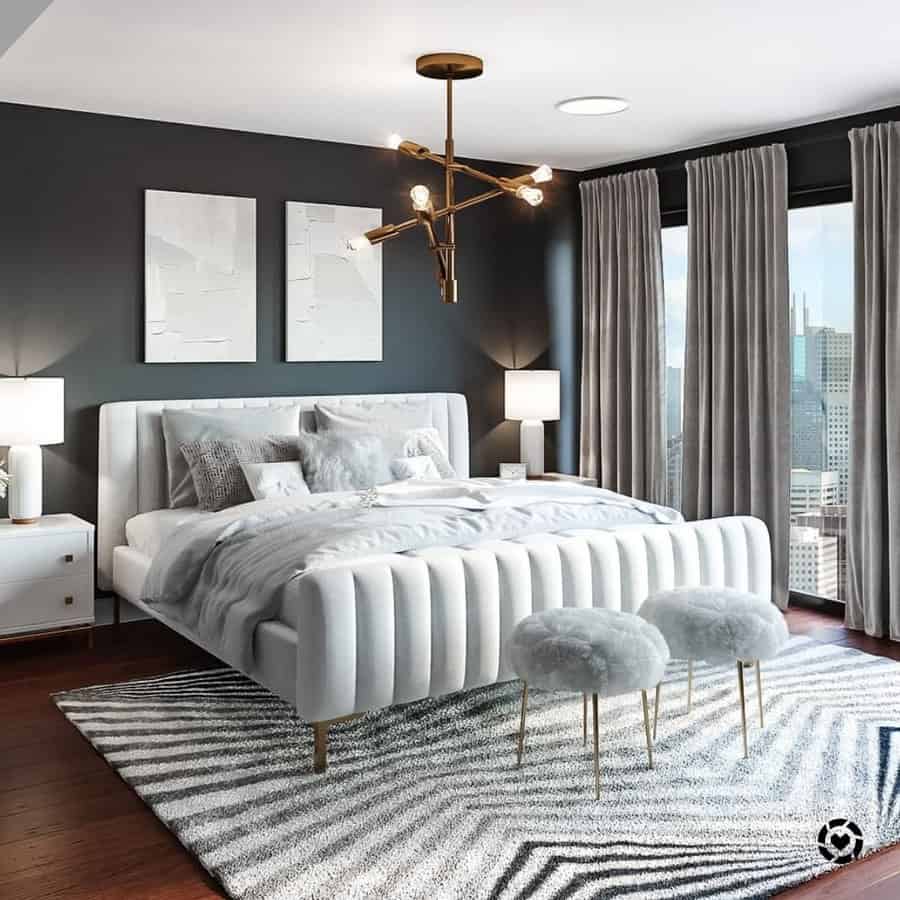 Luxury Black And White Bedroom Ideas Innovatusdesign