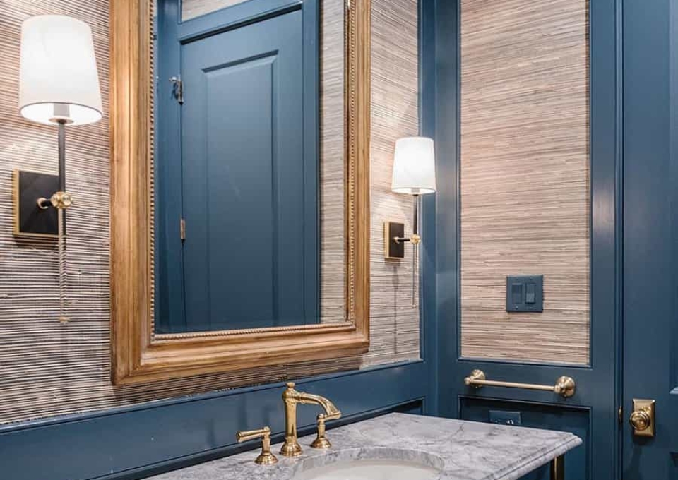 Panelling Powder Room Ideas Woolfarchitecture