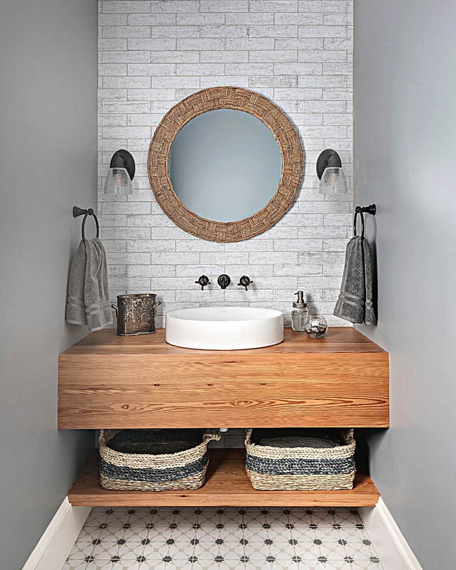 Rustic Powder Room Ideas Srfinehomebuilders