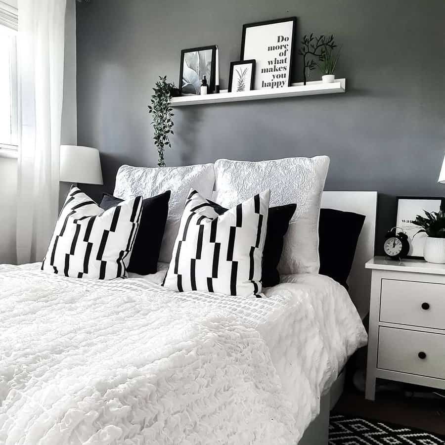 Teens Black And White Bedroom Ideas Sabinas Monochrome Home