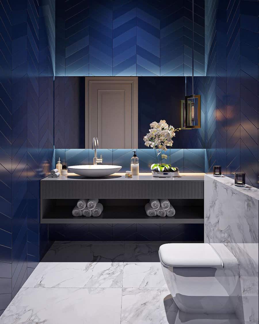 Tiles Powder Room Ideas Hussaalsulaim Architects