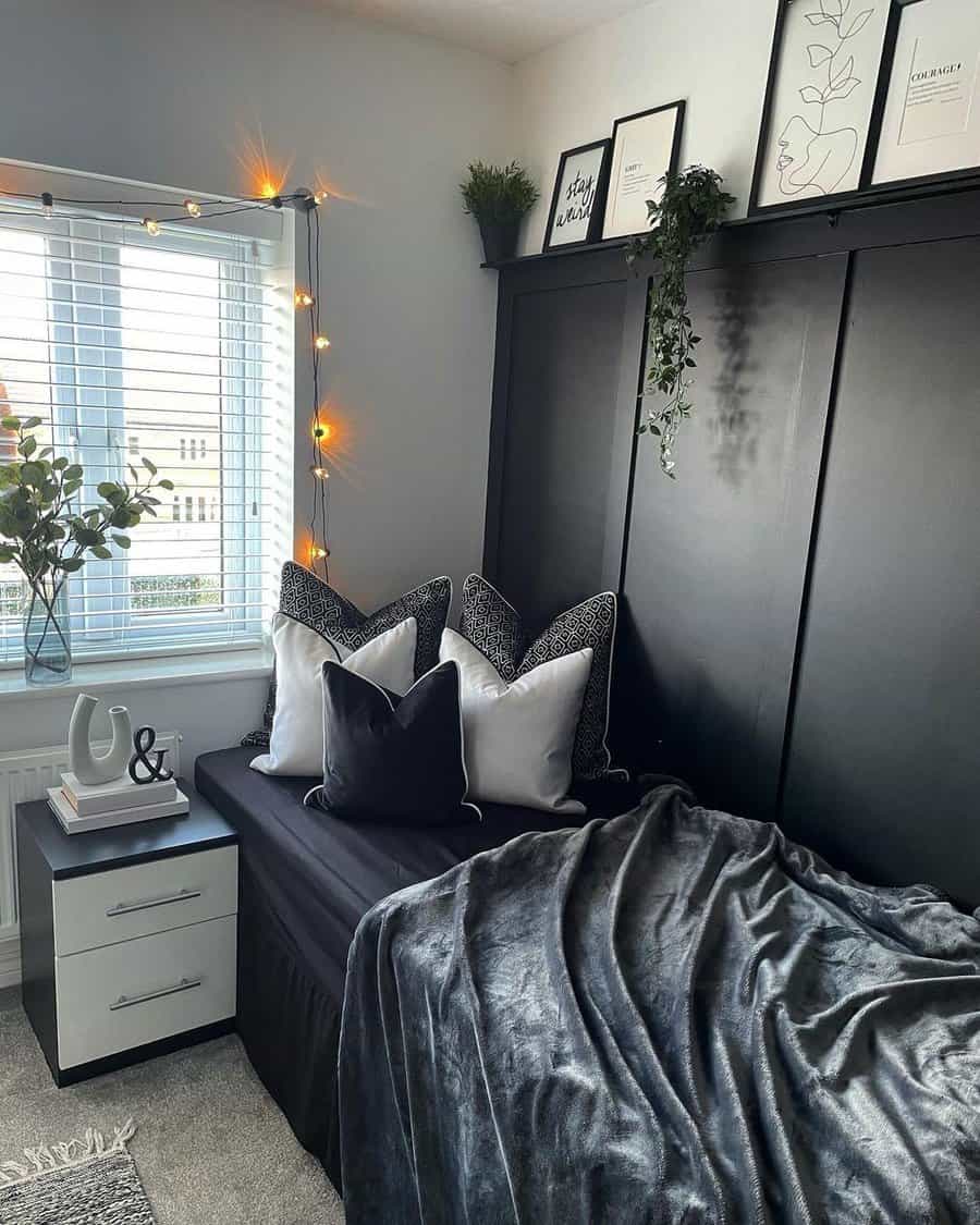 Wall Black And White Bedroom Ideas Oh My Greys Home