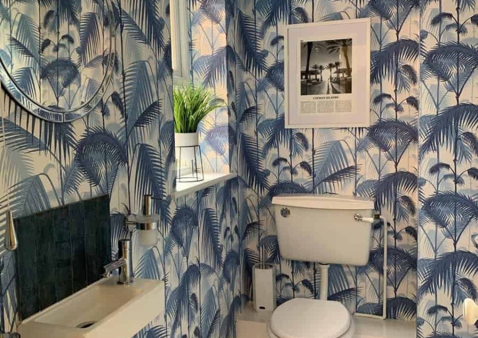 Wallpaper Bathroom Wall Ideas Berkshire Home Revamp