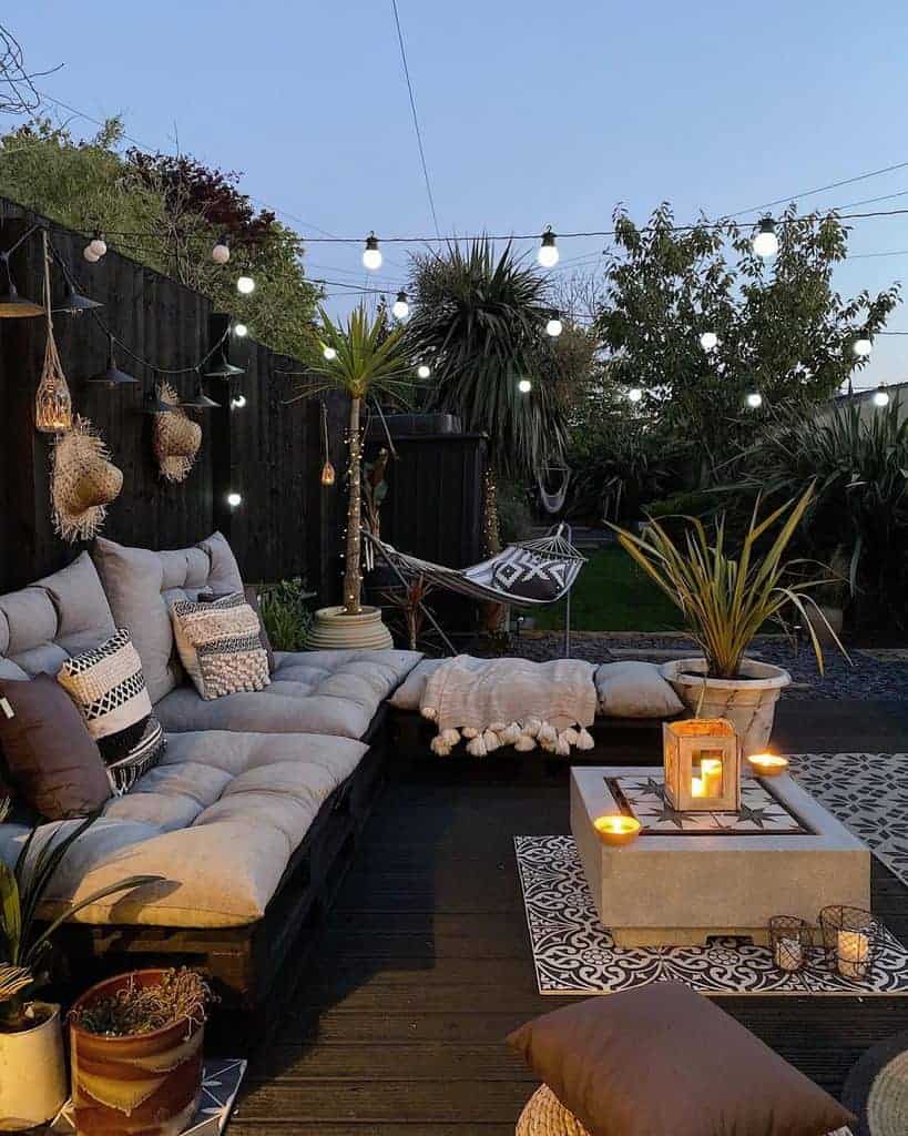 Lighting Ideas Small Backyard Patio Ideas Jade Doutch