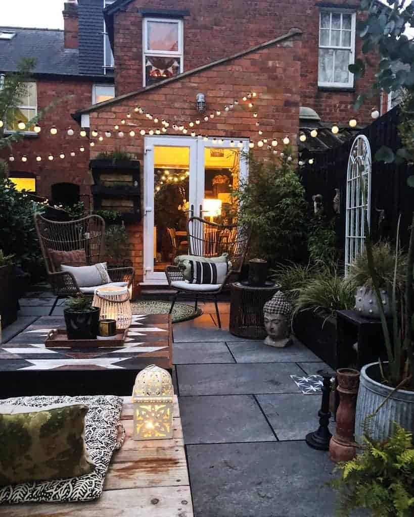 Lighting Ideas Small Backyard Patio Ideas Theresa Gromski