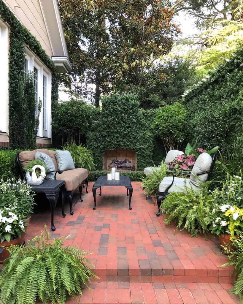 Patio Furniture Small Backyard Patio Ideas Adornedsouthernhome