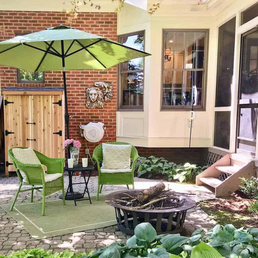 Paved Patio Small Backyard Patio Ideas Ahousewren